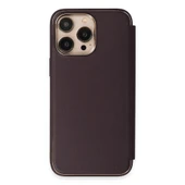 iPhone 13 Pro Kılıf Dolpin Kapaklı - Derin Mor thumbnail 3
