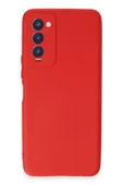 Newface Tecno Camon 18 Kılıf First Silikon - Kırmızı thumbnail 1