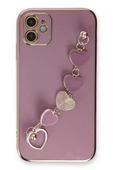 Newface Apple iPhone 12 Kılıf Esila Silikon - Mor thumbnail 3