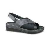 CEYO 9985 SİYAH ZENNE SANDALET thumbnail 1