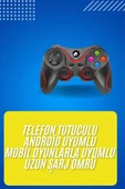 Kablosuz Oyun Kolu Bluetooth Joystick Gamepad Android Uyumlu thumbnail 1