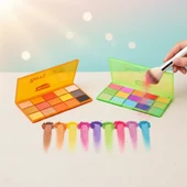 15 Renkli Sedefli Mat Far Paleti - 2'li Set thumbnail 1