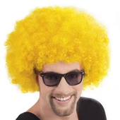 Sarı Renk Kıvırcık Afro Bonus Peruk thumbnail 1