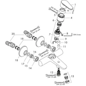 Hansgrohe Focus E2 Banyo Bataryası Krom - 31940000 thumbnail 2