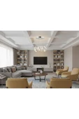 Elizim Home Lighting Dron Topsuz Ledlli Krom Sarkıt Avize thumbnail 4