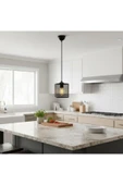 Elizim Home Lighting Perfora Siyah Sarkıt Avize thumbnail 4