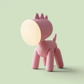 Forever Figürlü Masa Lambası Şarjlı Pembe thumbnail 2
