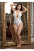 Beyaz Taşlı Bodysuit thumbnail 3