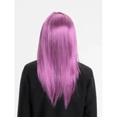 Rose Pembe Düz Kesim Peruk thumbnail 2