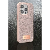 Onegif Apple İphone 15 Pro Max Bright Simli Kapak - Pembe thumbnail 4