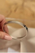 316L Çelik Silver Renk Bilezik thumbnail 2