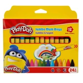 Silinebilir Jumbo Crayon Mum Boya 12 Renk thumbnail 2