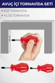 2'li Avuç Içi Tornavida Seti Düz Yıldız thumbnail 2