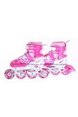 Işıklı Metal Gövdeli Ayarlanabilir Pembe Alıştırma Pateni 30-33 thumbnail 1