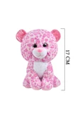 Peluş Leopar Oyuncak 17 Cm Pembe thumbnail 2