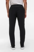 Siyah Slim Düz Jogger Pantolon thumbnail 10