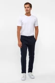 Siyah Slim Fit Armürlü Pantolon thumbnail 2