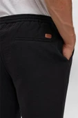 Siyah Slim Düz Jogger Pantolon thumbnail 12
