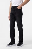 Siyah Regular Denim Pantolon thumbnail 3