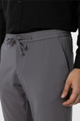 Antrasit Slim Fit Düz Jogger Pantolon thumbnail 4