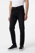 Siyah Slim Fit Denim Pantolon thumbnail 3