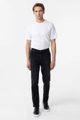 Siyah Slim Fit Denim Pantolon thumbnail 1