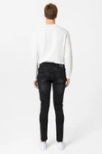 Siyah Süper Slim Fit Denim Pantolon thumbnail 6