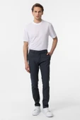 Bej Slim Fit Armürlü Kanvas Pantolon thumbnail 1