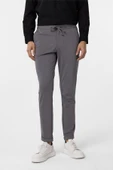 Antrasit Slim Fit Düz Jogger Pantolon thumbnail 2