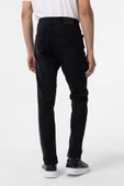 Siyah Slim Fit Denim Pantolon thumbnail 6