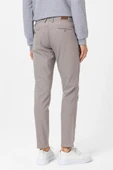 Bej Slim Fit Armürlü Kanvas Pantolon thumbnail 5