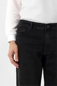 Siyah Regular Denim Pantolon thumbnail 5