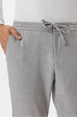 Slim Kalıp Armürlü Jogger Pantolon thumbnail 4