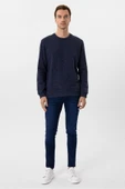 O Yaka Regular Kalıp Düz Sweatshirt thumbnail 9