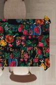 Çok Renkli Patchwork Dokuma Leke Tutmaz Masa Örtüsü MSO290 thumbnail 1