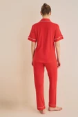 Luxury Ceket Yaka Pijama Takım thumbnail 3