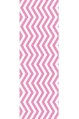 Pembe Zigzag Desenli Premium Masa Örtüsü Runner RNR303 thumbnail 2