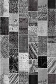 Gri Patchwork Desenli Dokuma Leke Tutmaz Masa Örtüsü MSO292 thumbnail 2