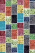Çok Renkli Patchwork Dokuma Leke Tutmaz Masa Örtüsü MSO288 thumbnail 2