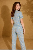 Luxury Ceket Yaka Pijama Takım thumbnail 3