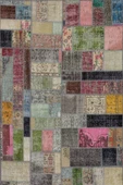 Çok Renkli Patchwork Dokuma Leke Tutmaz Masa Örtüsü MSO346 thumbnail 2