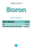 Tabvitamins Boron Bor 120 Kapsül thumbnail 3