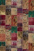 Çok Renkli Patchwork Dokuma Leke Tutmaz Masa Örtüsü MSO293 thumbnail 2