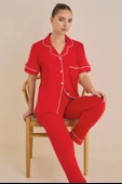 Luxury Ceket Yaka Pijama Takım thumbnail 2