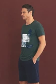 %100 Koton Pijama Takımı Şort thumbnail 2