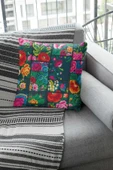 Çok Renkli Patchwork Çift Taraflı Kırlent Kılıfı KRL102 thumbnail 2