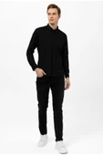 Slim Fit Armürlü Likralı Gömlek thumbnail 2