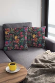 Çok Renkli Patchwork Çift Taraflı Kırlent Kılıfı KRL290 thumbnail 3