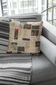 Çok Renkli Patchwork Çift Taraflı Kırlent Kılıfı KRL289 thumbnail 2