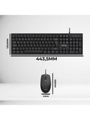 Kablolu Klavye Mouse Set Siyah Imk-376T thumbnail 3